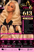 24” 613 Frontal Wig