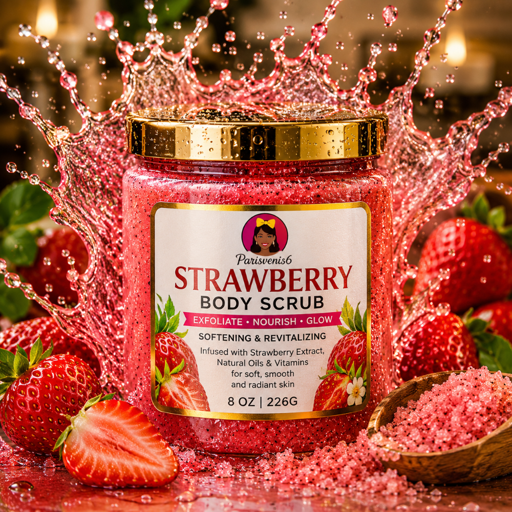 Parisvenis6 Stawberry Body Scrub 8oz